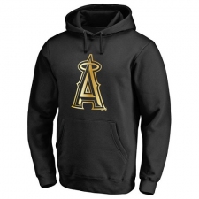 MLB Los Angeles Angels of Anaheim Gold Collection Pullover Hoodie - Black
