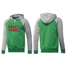 MLB Men's Nike Los Angeles Angels of Anaheim Pullover Hoodie - Green/Grey