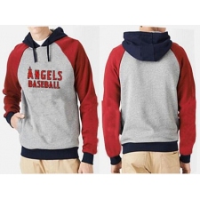MLB Men's Nike Los Angeles Angels of Anaheim Pullover Hoodie - Grey/Red