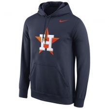 MLB Houston Astros Nike Logo Performance Pullover Hoodie - Navy