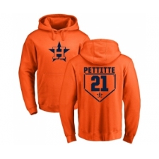 MLB Nike Houston Astros #21 Andy Pettitte Orange RBI Pullover Hoodie