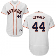 Men's Majestic Houston Astros #44 Roy Oswalt White Home Flex Base Authentic Collection MLB Jersey