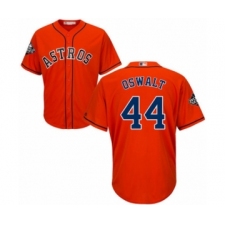 Youth Houston Astros #44 Roy Oswalt Authentic Orange Alternate Cool Base 2019 World Series Bound Baseball Jersey