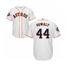 Youth Houston Astros #44 Roy Oswalt Authentic White Home Cool Base 2019 World Series Bound Baseball Jersey