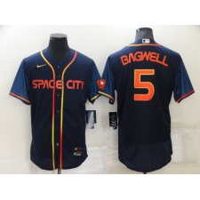 Men's Houston Astros #5 Jeff Bagwell Nike Navy 2022 City Connect Player Jersey