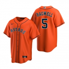 Men's Nike Houston Astros #5 Jeff Bagwell Orange Alternate Stitched Baseball Jersey