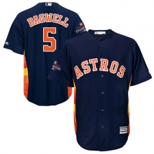 Youth Majestic Houston Astros #5 Jeff Bagwell Replica Navy Blue Alternate 2017 World Series Champions Cool Base MLB Jersey