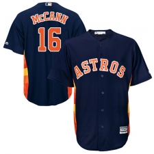 Youth Majestic Houston Astros #16 Brian McCann Replica Navy Blue Alternate Cool Base MLB Jersey