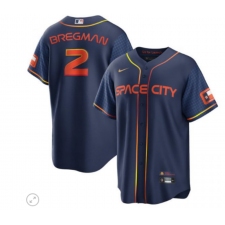 Men's Toddler Houston Astros #2 Alex Bregman Nike Navy 2022 City Connect Player Jersey