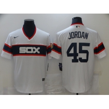 Men's Nike Chicago White Sox #45 Michael Jordan White Alternate Flex Base Authentic Collection Jersey