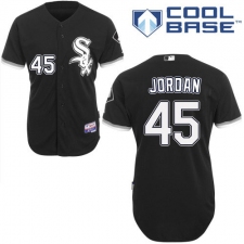 Youth Majestic Chicago White Sox #45 Michael Jordan Authentic Black Alternate Home Cool Base MLB Jersey
