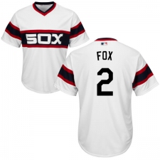 Youth Majestic Chicago White Sox #2 Nellie Fox Authentic White 2013 Alternate Home Cool Base MLB Jersey