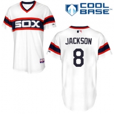 Men's Majestic Chicago White Sox #8 Bo Jackson Replica White 2013 Alternate Home Cool Base MLB Jersey