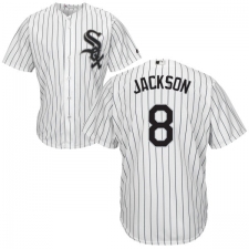 Men's Majestic Chicago White Sox #8 Bo Jackson White Home Flex Base Authentic Collection MLB Jersey