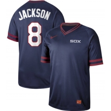 Men's Nike Chicago White Sox #8 Bo Jackson Navy Authentic Cooperstown Collection Stitched Baseball Jerseys