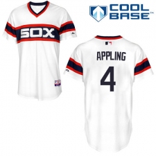 Men's Majestic Chicago White Sox #4 Luke Appling White Alternate Flex Base Authentic Collection MLB Jersey