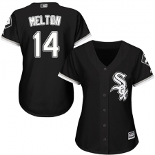 Women's Majestic Chicago White Sox #14 Bill Melton Authentic Black Alternate Home Cool Base MLB Jersey