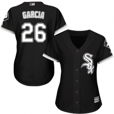 Women's Majestic Chicago White Sox #26 Avisail Garcia Authentic Black Alternate Home Cool Base MLB Jersey