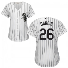 Women's Majestic Chicago White Sox #26 Avisail Garcia Authentic White Home Cool Base MLB Jersey