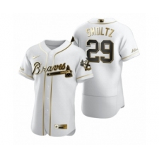 Men's Atlanta Braves #29 John Smoltz Nike White Authentic Golden Edition Jersey