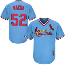 Men's Majestic St. Louis Cardinals #52 Michael Wacha Authentic Light Blue Cooperstown MLB Jersey