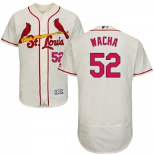 Men's Majestic St. Louis Cardinals #52 Michael Wacha Cream Alternate Flex Base Authentic Collection MLB Jersey
