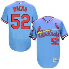 Men's Majestic St. Louis Cardinals #52 Michael Wacha Light Blue Flexbase Authentic Collection Cooperstown MLB Jersey