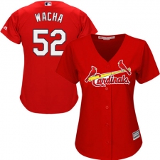 Women's Majestic St. Louis Cardinals #52 Michael Wacha Replica Red Alternate Cool Base MLB Jersey