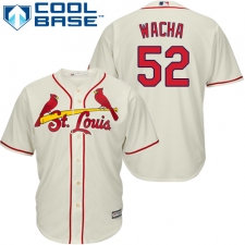 Youth Majestic St. Louis Cardinals #52 Michael Wacha Replica Cream Alternate Cool Base MLB Jersey