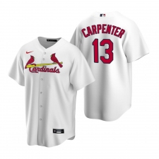 Men's Nike St. Louis Cardinals #13 Matt Carpenter White Home Stitched Baseball Jersey
