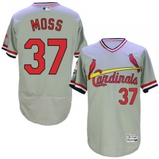 Men's Majestic St. Louis Cardinals #37 Keith Hernandez Grey Flexbase Authentic Collection Cooperstown MLB Jersey
