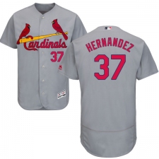 Men's Majestic St. Louis Cardinals #37 Keith Hernandez Grey Road Flex Base Authentic Collection MLB Jersey