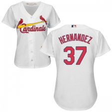 Women's Majestic St. Louis Cardinals #37 Keith Hernandez Authentic White Home Cool Base MLB Jersey