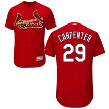 Men's Majestic St. Louis Cardinals #29 Chris Carpenter Red Alternate Flex Base Authentic Collection MLB Jersey