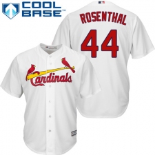 Men's Majestic St. Louis Cardinals #44 Trevor Rosenthal Replica White Home Cool Base MLB Jersey