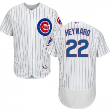 Men's Majestic Chicago Cubs #22 Jason Heyward White Home Flex Base Authentic Collection MLB Jersey