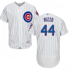 Men's Majestic Chicago Cubs #44 Anthony Rizzo White Home Flex Base Authentic Collection MLB Jersey