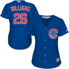 Women's Majestic Chicago Cubs #26 Billy Williams Replica Royal Blue Alternate MLB Jersey