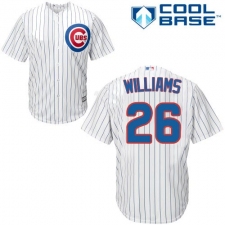 Youth Majestic Chicago Cubs #26 Billy Williams Replica White Home Cool Base MLB Jersey