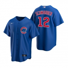 Men's Nike Chicago Cubs #12 Kyle Schwarber Royal Alternate Stitched Baseball Jersey
