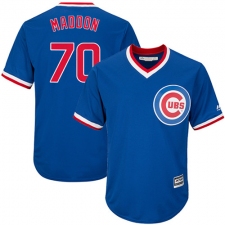 Youth Majestic Chicago Cubs #70 Joe Maddon Authentic Royal Blue Cooperstown Cool Base MLB Jersey