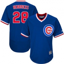 Men's Majestic Chicago Cubs #28 Kyle Hendricks Replica Royal Blue Cooperstown Cool Base MLB Jersey