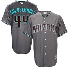 Men's Majestic Arizona Diamondbacks #44 Paul Goldschmidt Replica Gray/Turquoise Cool Base MLB Jersey
