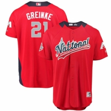 Youth Majestic Arizona Diamondbacks #21 Zack Greinke Game Red National League 2018 MLB All-Star MLB Jersey
