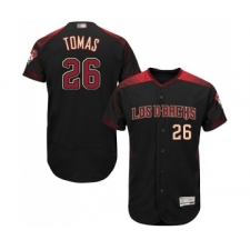 Men's Arizona Diamondbacks #26 Yasmany Tomas Black Alternate Authentic Collection Flex Base Baseball Jersey