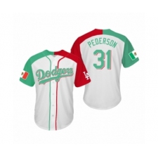 Men's Joc Pederson #31 Los Angeles Dodgers Two-Tone Mexican Heritage Night Cool Base Jersey
