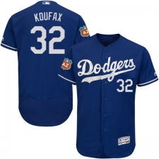 Men's Majestic Los Angeles Dodgers #32 Sandy Koufax Royal Blue Flexbase Authentic Collection MLB Jersey