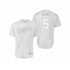 Men's Dodgers #5 Corey Seager Seags White 2019 Players Weekend Authentic Jersey