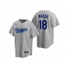 Men's Los Angeles Dodgers #18 Kenta Maeda Nike Gray Replica Alternate Jersey
