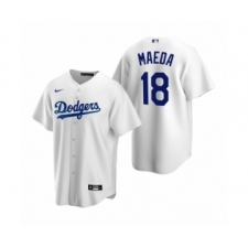 Men's Los Angeles Dodgers #18 Kenta Maeda Nike White Replica Home Jersey
